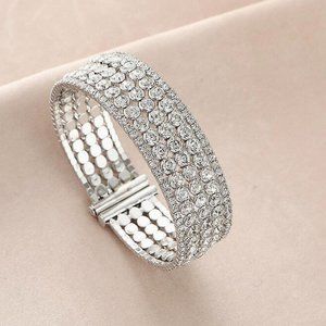 Zircon Water Diamond Series Simple Elastic Bracelet